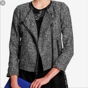 Banana Republic Tweed Moto Jacket
